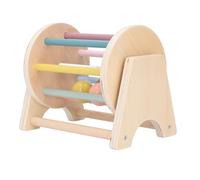 Rosvola Juguete de Tambor Rodante Infantil para Educación de la Primera Infancia con Pensamiento Lógico y Entrenamiento de Coordinación Mano-Ojo Tilo Ligero 6.9x4.7x5.7in