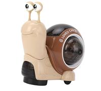 Rosvola Juguete Eléctrico de Caracol para Diversión Interactiva con Música y Luces, Juguete para bebé Que Gatea, Tamaño 5,31x5,31x3,54 Pulgadas (Caracol de Carne)