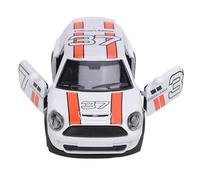 Rosvola Juguete Modelo de Coche de Carreras de Aleación 1:32, Exquisito y Resistente para Niños, Juego Educativo y Colección (White)