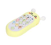 Rosvola Juguete para Teléfono para bebé, Juguete Musical Multifunción Estilo Abeja para Juegos de Educación Temprana para Niños 5,5 X 2,4 X 0,8 Pulgadas (Amarillo con Cordón)