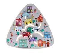 Rosvola Juguetes de Laberinto de Madera para Niños - Juego de Mesa de Actividades de Rompecabezas de Aprendizaje Temprano - Construcción de Madera Maciza 23,2 X 22 X 2,3 Cm (Juego de posicionamiento