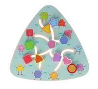 Rosvola Juguetes de Laberinto de Madera para Niños - Juego de Mesa de Actividades de Rompecabezas de Aprendizaje Temprano - Construcción de Madera Maciza 23,2 X 22 X 2,3 Cm (Juego de Movimiento de
