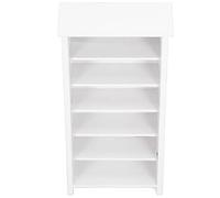 Rosvola Librería para Casa de Muñecas a Escala 1:12 con Diseño de Alta Simulación para Decoración en Miniatura en Casas de Muñecas (Biblioteca Blanca)