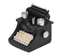 Rosvola Máquina de Escribir en Miniatura, Accesorios Decorativos para Casa de Muñecas, Estilo Vintage, Escala Pequeña 1/6 para Decoración del Hogar y Accesorios de Películas
