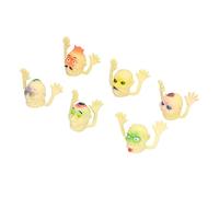 Rosvola Mini Marionetas de Dedo para Niños, Marionetas de Dedo de Monstruos de Halloween Aterradores, Juguetes de Broma Divertidos para Fiestas de Halloween, 6 de de PVC