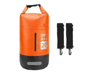 Rosvola Mochila con Bolsa Seca de 20 litros, Cierre Enrollable con Tiras Reflectantes y Anillos en D, Bolsa de Natación en la Playa para Acampar, Senderismo, Playa, Natación, Actividades Acuáticas
