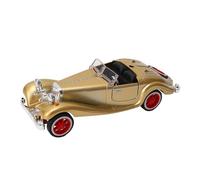 Rosvola Modelo de Automóvil Convertible a Escala 1:32 para Entusiastas y Coleccionistas de Automóviles Antiguos Hecho de Aleación y Plástico 5.24x1.61in (Gold)