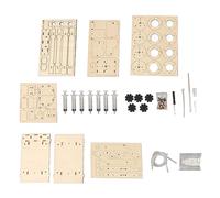 Rosvola Modelo de Excavadora Hidráulica de Madera, Juguete Educativo para Niños, Ensamblaje de Construcción 3D con Madera Compuesta