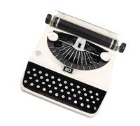 Rosvola Modelo de Máquina de Escribir Antiguo, Adorno Hecho a Mano para Aliviar el Estrés, Decoración para Sala de Estar, 12,2x12,2x4,72 Pulgadas