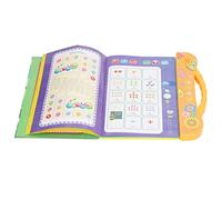 Rosvola Niños Aprendiendo Libros de Sonido Juguete Educativo árabe para el Desarrollo Temprano del Lenguaje Plástico Seguro 10.0x9.1in (Orange)