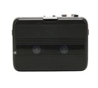 Rosvola Reproductor de Casete Bluetooth Reproductor de Cinta FM Inalámbrico Portátil Retro con Auriculares para Viajes Negro 1 Unidad