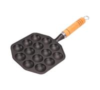 Rosvola Sartén Takoyaki de 14 Agujeros para Cocina Casera |Hierro Fundido Antiadherente, Desmontable, Fabricante de Bolas de Pulpo de Hierro Fundido Antiescaldaduras para Cocina Japonesa, Fiesta