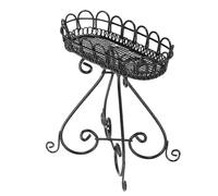 Rosvola Soporte de Flores para Casa de Muñecas, Elegante Soporte de Plantas en Miniatura de Hierro para Sala de Estar, Accesorio de Decoración a Escala 1:12