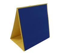 Rosvola Tablero de Franela de Fieltro Plegable con Diseño Portátil para Fines Educativos, Herramienta de Enseñanza de Doble Cara Hecha de Tela de Fieltro, Tamaño 44 X 43,5 Cm (Azul Negro)