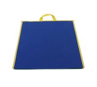 Rosvola Tablero de Franela de Fieltro Plegable con Diseño Portátil para Fines Educativos, Herramienta de Enseñanza de Doble Cara Hecha de Tela de Fieltro, Tamaño 44 X 43,5 Cm (Azul Verde)