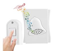 Rosvola Timbre con Cable para el de Control de Acceso de la Oficina en Casa Diseño Elegante Sonido Claro Material ABS Duradero 1 Unidad