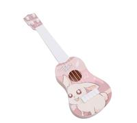 Rosvola Ukelele para Niños, Juguete de Guitarra, Instrumento Musical Reproducible para Aprendizaje Temprano, Edades 3+, Plástico Ligero, 1 Unidad (Conejito Lindo)
