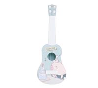 Rosvola Ukelele para Niños, Juguete de Guitarra, Instrumento Musical Reproducible para Aprendizaje Temprano, Edades 3+, Plástico Ligero, 1 Unidad (Pastel de Cerdo)