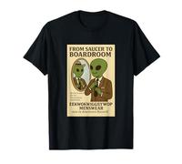 Roswell Aliens 1950's Menswear Retro Parodia Camiseta