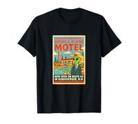 Roswell Aliens Motel Retro Route 66 Póster Camiseta