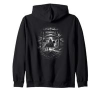 Roswell Cowboy un OVNI alienígena y Encuentro Nocturno Occidental Sudadera con Capucha