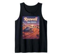 Roswell New Mexico OVNI Crash in The Desert Alien Souvenir Camiseta sin Mangas