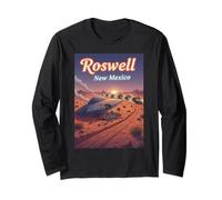 Roswell New Mexico OVNI Crash in The Desert Alien Souvenir Manga Larga