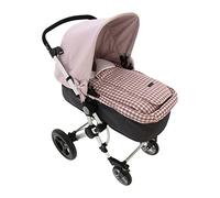 Rosy Fuentes Arrullo/Saco para bebés - para capazo universal - Arrullo para bebés con ojales para arnes y Capucha integrada0-rosa empolvado