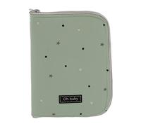 ROSY FUENTES Portadocumentos Bebé- Ideal para Almacenar Documentos Importantes - Diseño Elegante con cierre con cremallera 0-Verde Gris