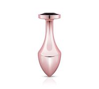 Rosy Gold Butt Plug - Juguetes eróticos para adultos, plug anales para mujer y hombre decuado para el juego de temperatura, fácil de insertar con un poco de lubricante anal