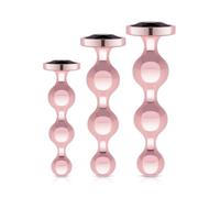 Rosy Gold Rosy Gold - Set de Plugs Anales de Metal 3 Piezas - Oro Rosa