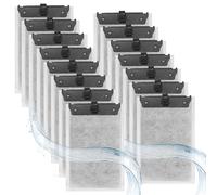 ROSYLEVE 15 Piezas Adecuado para Tetra Easycrystal Filter 250 & Filterbox 300, Almohadillas Filtrantes para Filtros Internos Easycrystal con CarbóN Activo y Guata de Filtro