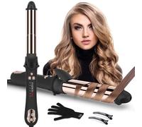 Rotación de 360°, Rizador de Pelo Automático, PARWIN PRO BEAUTY Tenacilla de Pelo de 25 mm, Recubrimiento de Nano-Titanio, Ondulador de Pelo con Pantalla LCD, 120-210℃