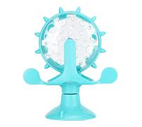 Rotación de Fugas de Comida para Gatos ABS para Molino de Viento, Entrenamiento Interactivo Educativo, Gato ABS (Blue)