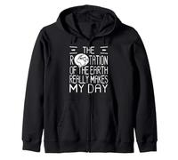 Rotación De La Tierra Broma Ciencia Chistosa Nerd Sudadera con Capucha