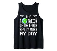 Rotación De La Tierra Ciencia Broma Esqueleto Nerd Camiseta sin Mangas