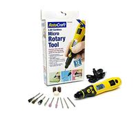 Rotacraft RC03USB - Micro herramienta giratoria inalámbrica de 3.6 V con 12 accesorios