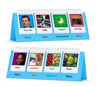 Rotafolios de oraciones, 80 Tarjetas de Doble Cara en sustantivo/verbo/adjetivo/preposición Nueva construcción de oraciones Rotafolio Independiente Herramienta de Aprendizaje Educativo