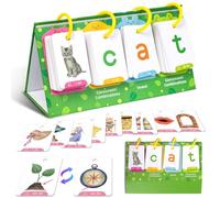 Rotafolios, Tarjetas Didácticas, Juegos de Palabras para Aprender a Leer, Juegos de Palabras a la Vista para útiles Escolares de Jardín de Infantes, Actividad de Aprendizaje de Fonética Preescolar