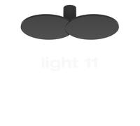 Rotaliana Collide H1, lámpara de pared y techo LED, negro mate - 2.700 k - regulable corte de fase