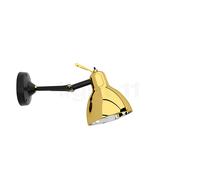 Rotaliana Luxy H0, lámpara de pared, negro/dorado brillo