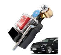 Rotary Battery Switch, Car Power Isolator Disconnect, 2.5x2.5 Inches Battery Cutoff with Knob Control, Heavy Metal Batteries Disconnect Switch, Power Isolator with Compact Design, Vehicle Safety for T