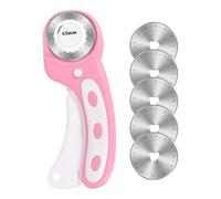 Rotary Fabric | 45 MM Fabric Cutting Rotary With Ergonomic Handle | Quick Change, Safety Button For Quilting, Applique Bending, Seam Trimming