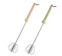 Rotary - Gadget de cocina semiautomática para mezclar esfuerzos sin esfuerzo | Hand Crank Blender with Stainless Coil for Eggs Batter Dressings Smoothies and Camping Meal Prep