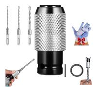 Rotary Hammer Adapter with Impact Drill Bits Set, Air Hammer Socket Adapter Forged From Chrome Vanadium Steel, Converting Impact Wrenches Into Electric Hammers (1set-(6+8+10)×150mm)