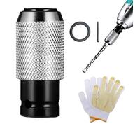 Rotary Hammer Adapter with Impact Drill Bits Set, Electric Drill Wrench to Electric Hammer Conversion Convert Adapter, Easily Drills Through Concrete, Brick, Stone and Wood (1Set)