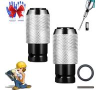 Rotary Hammer Adapter with Impact Drill Bits Set, Electric Hammer to Drill Converter, Air Hammer Socket Adapter Forged From Chrome Vanadium Steel, Drill Bit Adapter (Adapter(2 Pcs))