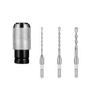 Rotary Hammer Adapter with Impact Drill Bits Set for Concrete, Wood, Heavy-Duty Electric Hammer to Drill Converter for Home Improvement & Professional DIY (Adapter+6+8+10mm)