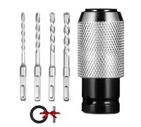 Rotary Hammer Adapter with Impact Drill Bits Set, Precision Drill Wrench to Electric Hammer Conversion Convert for Effortless Heavy-Duty (1pcs)