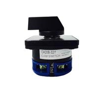 Rotary Switch 690V 20A/32A 1 Pole 3 Position Electrical Changeover Cam Switch Silver CA20B-32/1 LW26(36x36mm,20A)